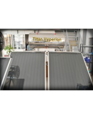 Ηλιακός θερ/νας TITAN HYPERION Glass/Inox Eπιλεκτικός 300lt/4m² Διπλής Ενέργειας
